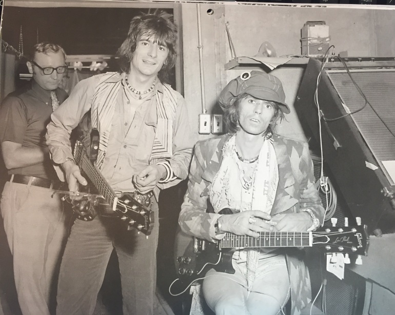 Rolling Stones guitarists at Gibson plant in Kalamazoo 
